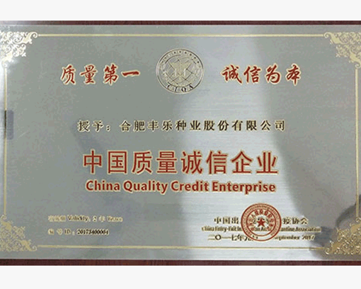 中国质量诚信企业